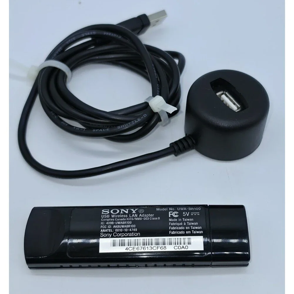 Sony UWA-BR100 USB Wireless LAN Adapter Bravia HDTV Blu-ray Dongle Extension Box
